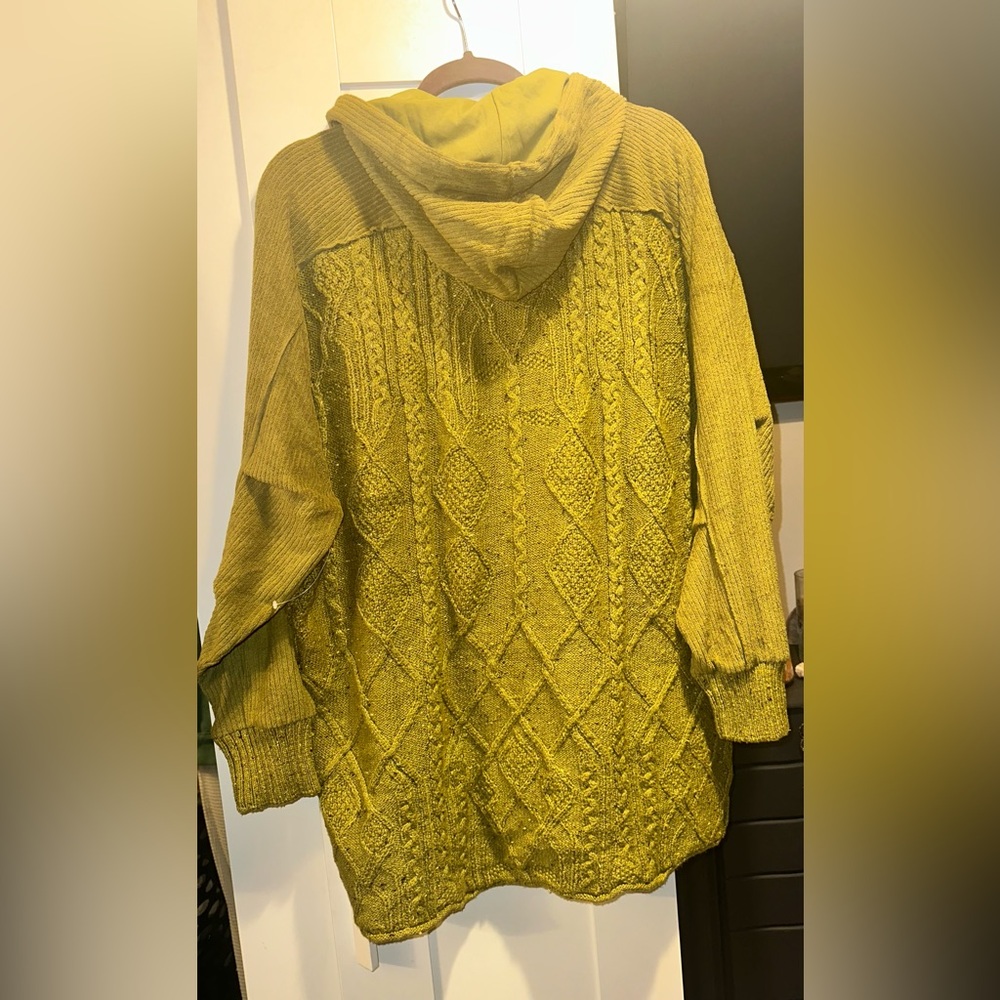 NEW FREE PEOPLE Powder Bunny Knit Sweatshirt - Picture 11 of 13